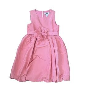 Crewcuts (6y) Pink Silk Bubble Hem Dress